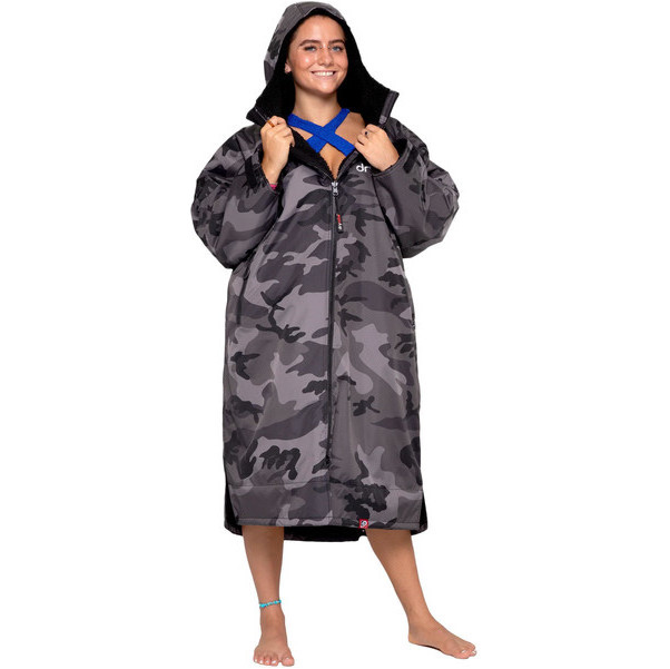 Dryrobe Advance Long Sleeve Change Robe V3 DR104V3 - Black Camo / Black